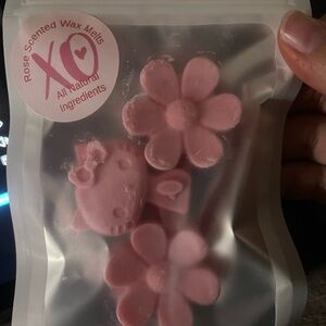 Pink Rose Scented Wax Melts Handmade !